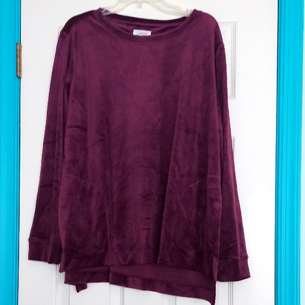 Denim & Co Velour Knit Tunic